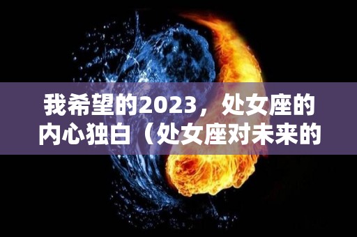 我希望的2023，处女座的内心独白（处女座对未来的规划）