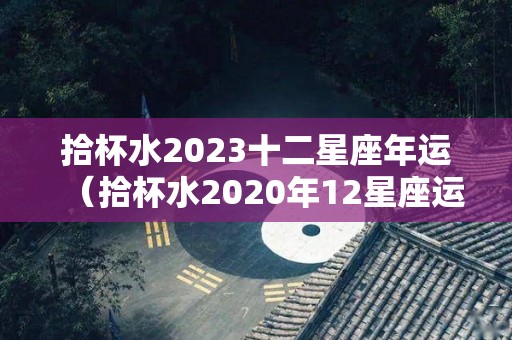 拾杯水2023十二星座年运（拾杯水2020年12星座运势）