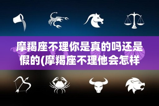 摩羯座不理你是真的吗还是假的(摩羯座不理他会怎样)