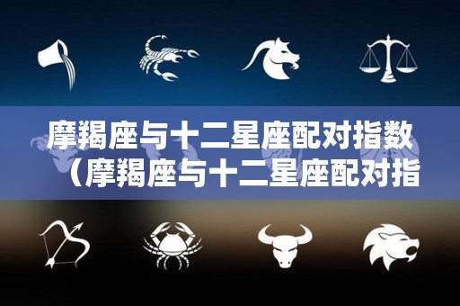 摩羯座与十二星座配对指数（摩羯座与十二星座配对指数排名）
