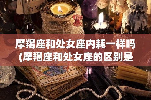 摩羯座和处女座内耗一样吗(摩羯座和处女座的区别是什么)
