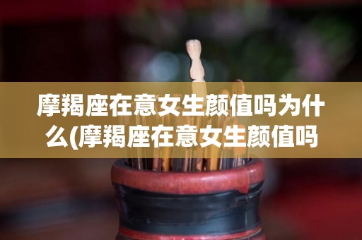 摩羯座在意女生颜值吗为什么(摩羯座在意女生颜值吗为什么不主动)