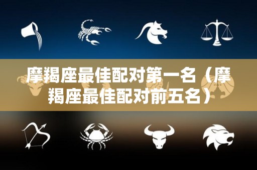 摩羯座最佳配对第一名（摩羯座最佳配对前五名）