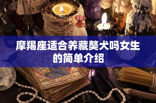 摩羯座适合养藏獒犬吗女生的简单介绍