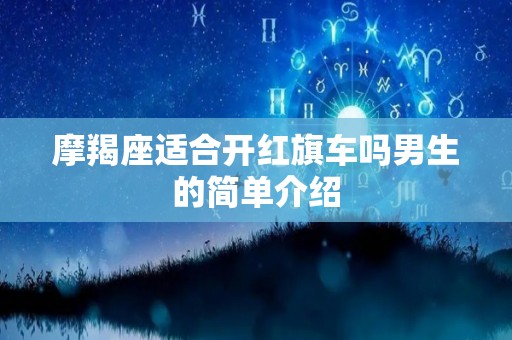 摩羯座适合开红旗车吗男生的简单介绍