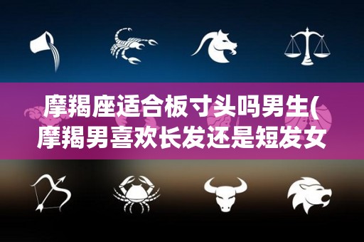 摩羯座适合板寸头吗男生(摩羯男喜欢长发还是短发女生)