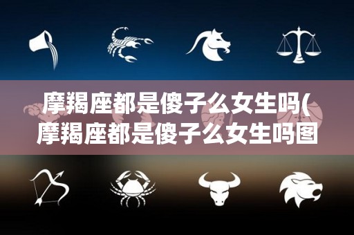 摩羯座都是傻子么女生吗(摩羯座都是傻子么女生吗图片)