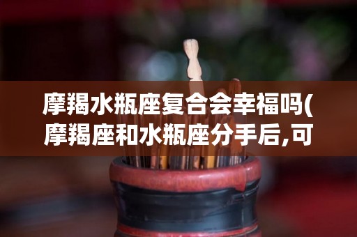 摩羯水瓶座复合会幸福吗(摩羯座和水瓶座分手后,可以复合吗?)