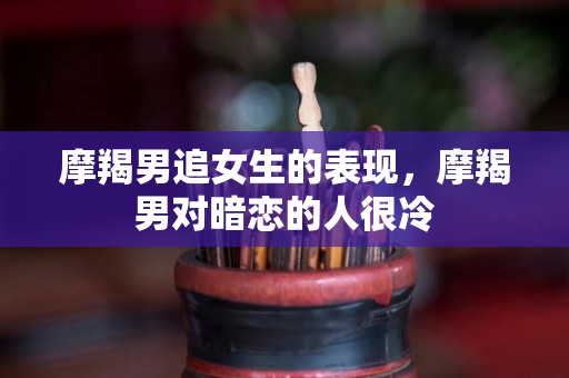 摩羯男追女生的表现，摩羯男对暗恋的人很冷