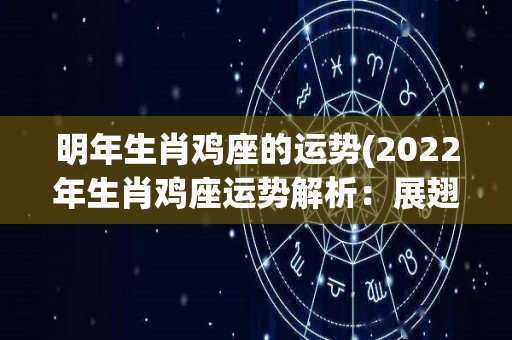 明年生肖鸡座的运势(2022年生肖鸡座运势解析：展翅高飞，势如破竹)