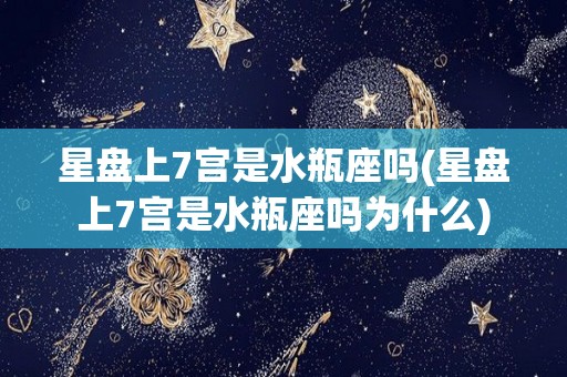 星盘上7宫是水瓶座吗(星盘上7宫是水瓶座吗为什么)
