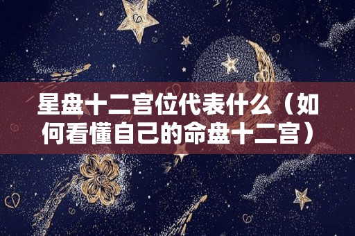 星盘十二宫位代表什么（如何看懂自己的命盘十二宫）