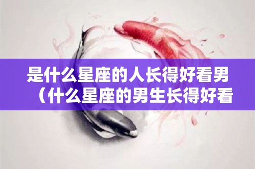 是什么星座的人长得好看男（什么星座的男生长得好看）