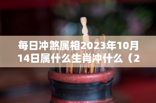 每日冲煞属相2023年10月14日属什么生肖冲什么（2024年的10月23日）