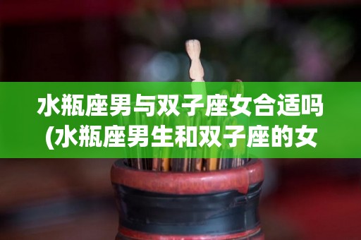 水瓶座男与双子座女合适吗(水瓶座男生和双子座的女生配吗)