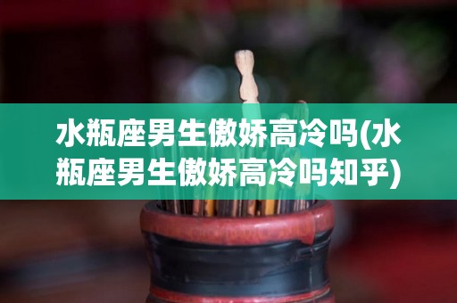 水瓶座男生傲娇高冷吗(水瓶座男生傲娇高冷吗知乎)