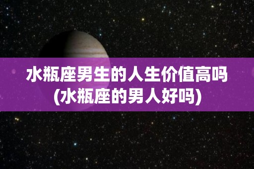 水瓶座男生的人生价值高吗(水瓶座的男人好吗)