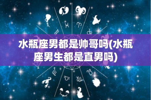 水瓶座男都是帅哥吗(水瓶座男生都是直男吗)