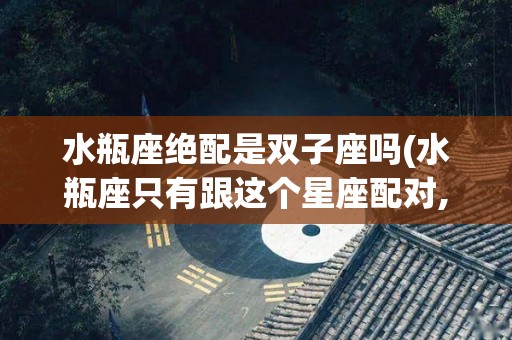 水瓶座绝配是双子座吗(水瓶座只有跟这个星座配对,才能成为一段佳话)