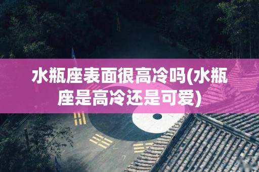 水瓶座表面很高冷吗(水瓶座是高冷还是可爱)