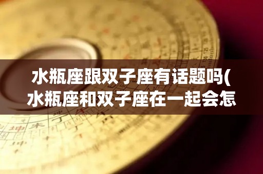 水瓶座跟双子座有话题吗(水瓶座和双子座在一起会怎样)