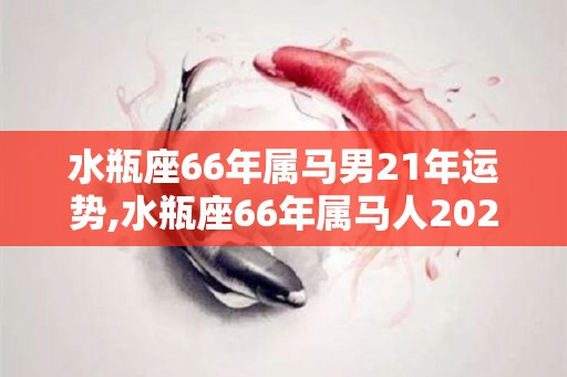 水瓶座66年属马男21年运势,水瓶座66年属马人2023年运势如何水瓶座65年出生的宝宝