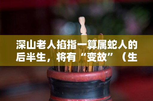 深山老人掐指一算属蛇人的后半生，将有“变故”（生肖蛇最倒霉的年龄属蛇三大坎）