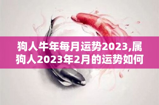 狗人牛年每月运势2023,属狗人2023年2月的运势如何