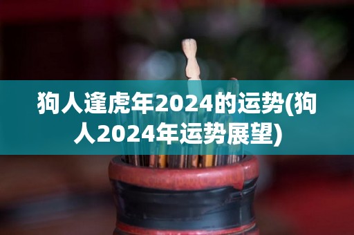 狗人逢虎年2024的运势(狗人2024年运势展望)