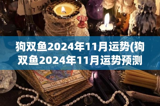 狗双鱼2024年11月运势(狗双鱼2024年11月运势预测)