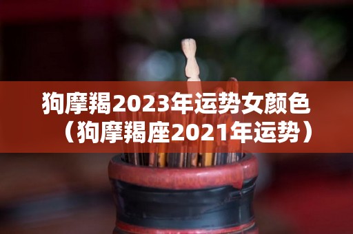 狗摩羯2023年运势女颜色（狗摩羯座2021年运势）