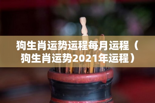 狗生肖运势运程每月运程（狗生肖运势2021年运程）