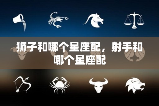 狮子和哪个星座配，射手和哪个星座配