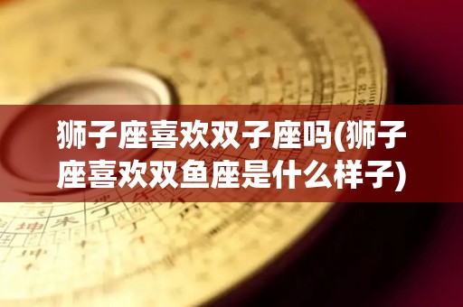 狮子座喜欢双子座吗(狮子座喜欢双鱼座是什么样子)