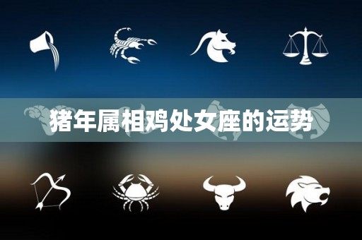 猪年属相鸡处女座的运势