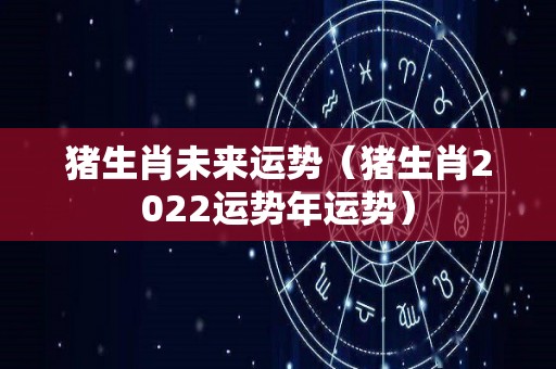 猪生肖未来运势（猪生肖2022运势年运势）
