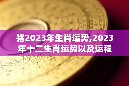 猪2023年生肖运势,2023年十二生肖运势以及运程