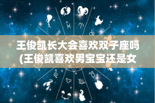 王俊凯长大会喜欢双子座吗(王俊凯喜欢男宝宝还是女宝宝)
