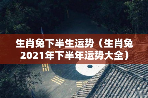 生肖兔下半生运势（生肖兔2021年下半年运势大全）