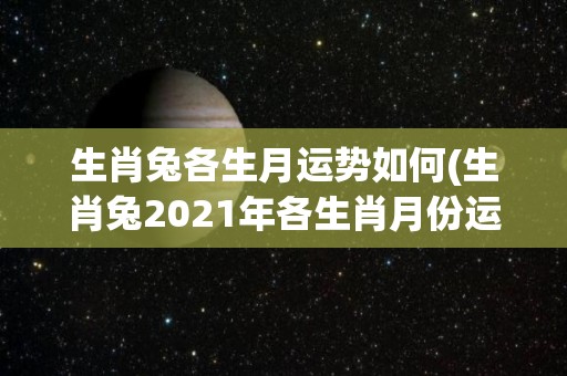 生肖兔各生月运势如何(生肖兔2021年各生肖月份运势详解)