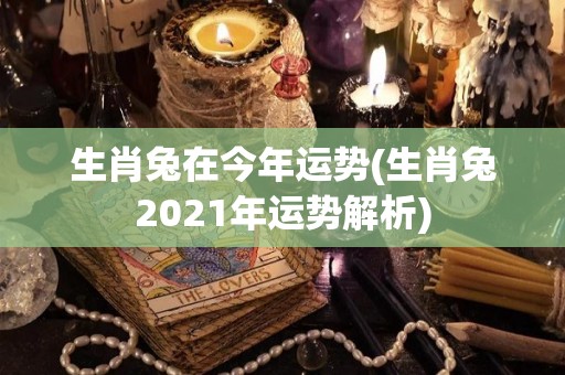 生肖兔在今年运势(生肖兔2021年运势解析)