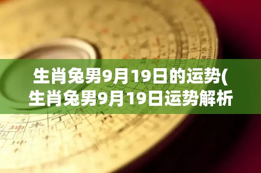 生肖兔男9月19日的运势(生肖兔男9月19日运势解析)