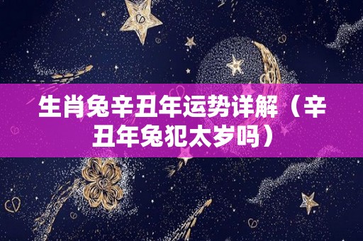 生肖兔辛丑年运势详解（辛丑年兔犯太岁吗）