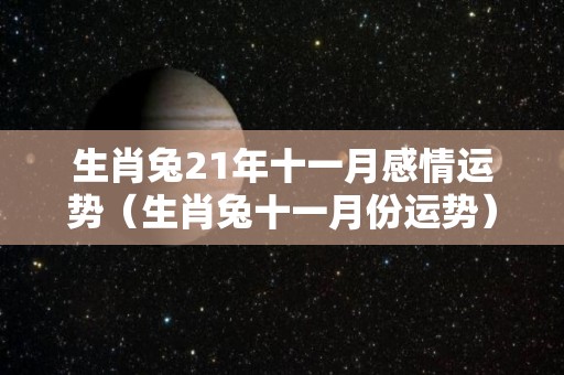生肖兔21年十一月感情运势（生肖兔十一月份运势）