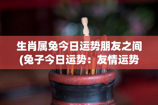 生肖属兔今日运势朋友之间(兔子今日运势：友情运势亮点频现)