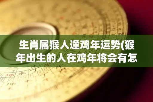 生肖属猴人逢鸡年运势(猴年出生的人在鸡年将会有怎样的运势？)