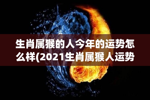 生肖属猴的人今年的运势怎么样(2021生肖属猴人运势解析)