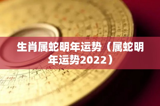 生肖属蛇明年运势（属蛇明年运势2022）