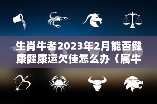 生肖牛者2023年2月能否健康健康运欠佳怎么办（属牛在2023年运气如何）