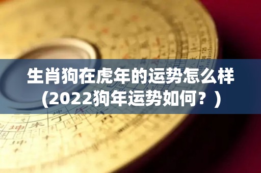 生肖狗在虎年的运势怎么样(2022狗年运势如何？)